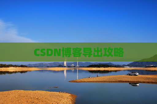 CSDN博客导出攻略